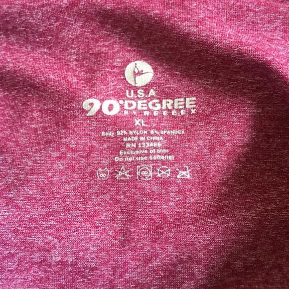 USA 90 Degree Active Work Out Hood Long Sleeve Top - Picture 3 of 4